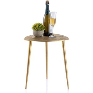William | bijzettafel | zilver of goud | aluminium | 40x45x40 cm | bijzettafel | bijzettafel buiten | bijzettafel industrieel | salontafel | klein bijzettafeltje | Wood Selections