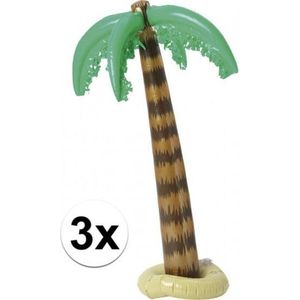 3x opblaasbare tropische versiering palmboomen van 90 cm