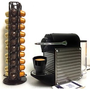 TDR-Draaibare capsulehouder - Geschikt voor Nespresso en compatible Capsules - 40 stuks zwart