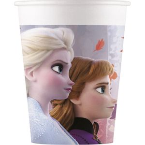 Procos Feestbekers Frozen Ii 200 Ml Papier Paars 8 Stuks