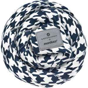 Elastische draagdoek voor pasgeborenen vanaf 3,5 kg en baby's tot 15 kg, stevige draagdoek van zacht jersey gebreide stof van 100% katoen (biologisch), one size, marineblauw