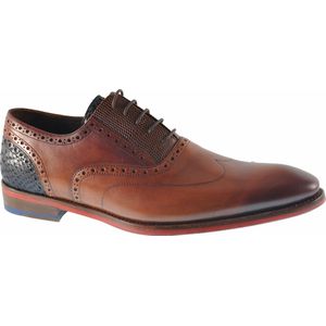 Floris Van Bommel SFM Veterschoenen - Cognac- Heren maat 30229