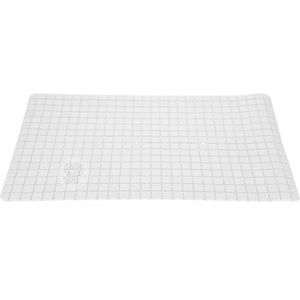 Excellent Houseware Badmat - antislip - ivoor wit - 69 x 39 cm - badkuipmat