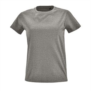 SOL'S Women´s Round Neck Fitted T-Shirt Imperial L02080 - Grey Melange - XL