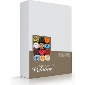 Fluweel Zachte Velours Hoeslaken Grijs | 100x220 | Super Comfortabel | Uitstekende Pasvorm