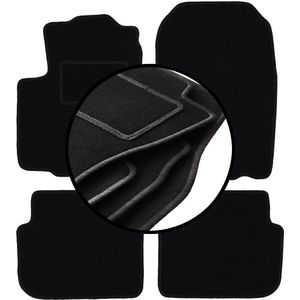 Complete set veloursmatten voor: Mitsubishi Colt VI Z30 hatchback (2004-2008)