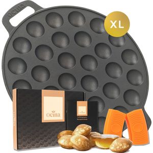 Ocina Poffertjespan XL 30 Poffertjes – Poffertjesmaker - Inductie – Gratis Receptenboek