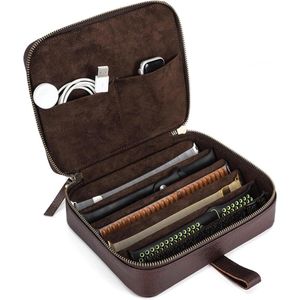 6-Horlogebandjes Case Organizer Lederen Reistas - Draagbare Horloge Band Opbergdoos