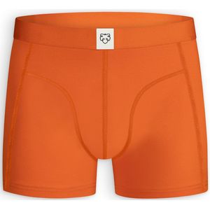 A-dam Orange Solid - Boxershort - Heren - Volwassenen - Vegan - Boxershorts - Onderbroek - Ondergoed - Katoen - Oranje - XXL