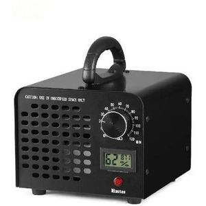 MensStore Ozon Generator - Hygrometer - Luchtreiniger - Draagbare Generator - Voor Kamers, Auto's, Huisdieren En Rook - 24000 MG - Zwart