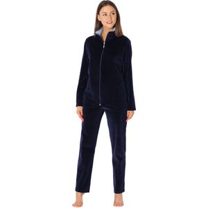 Merry Style – Dames Huispak – Vrijetijdspak – Velours – MS-MG-SUIT5-n – Marineblauw/Blauw – XXXXXXL
