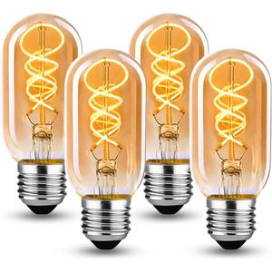 Dimbare E27 LED Lamp - Warm Licht - 4-Pack - Retro