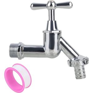 Tuinkraan vorstbestendig 1/2 inch messing kogelkraan - buitenkraan met slangaansluiting - rolafdichtband - tuin - roestbestendig