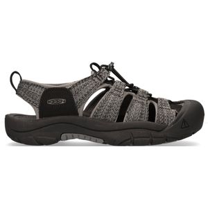 Keen Newport H2 Heren Wandelsandalen Black/Steel Grey | Grijs | Polyester | Maat 41 | K1022252