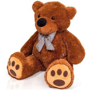 Teddybeer ""Tommy"" Bruin, 140 cm, knuffelbeer, pluche beer, valentijnsdag, cadeau, kado, Valentijn