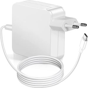 87W Voedingsadapter met Geïntegreerde 2 Meter USB C Kabel - Geschikt voor Apple MacBook Pro 15 Inch (Vanaf 2015)