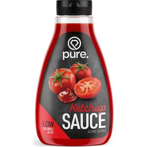 PURE Low Carb Sauce - Ketchup - 425ml - caloriearm & vetarm - dip saus - dieet