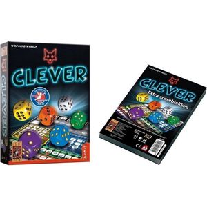 Spellenset - 2 stuks - Clever - Dobbelspel & Scoreblok
