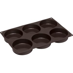 Lurch – Flexiform - Bakvorm voor 6 hamburgerbroodjes - Silicone-ø 10cm