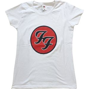 Foo Fighters - FF Logo Dames T-shirt - XS - Wit