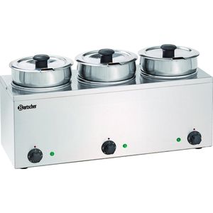 Bain Marie Hotpot - Elektrisch - 2x 3,5 Liter - Bartscher 607035 - Horeca & Professioneel