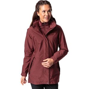 Vaude Idris III Dames 3 in 1 jas Dark Cherry 38