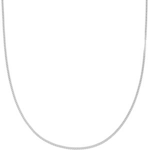 Lucleon - Schakelketting voor heren van zilverkleurig gepolijst roestvrij staal - 2 mm