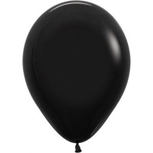 Sempertex ballonnen Fashion Black | 50 stuks | 12 inch | 30cm