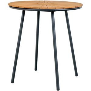 Cleveland Café Table - Outdoor eettafel - Teak houten tafel - rustieke charme - Ø70cm x 74cm - ideaal voor patio en balkon
