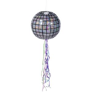 Boland - Trekpiñata Discobal - Verjaardag, Kinderfeestje, Themafeest - Glitter & Glamour