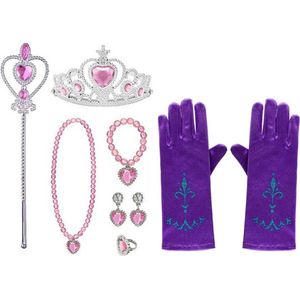 Het Betere Merk - prinsessenjurk meisje - Prinsessen speelgoed meisje - Speelgoed - voor bij je prinsessen jurk - Tiara - Prinsessen Verkleedkleding - Paars