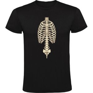 skelet lichaam Heren t-shirt| romp| botten| dood | bot |eng |lachen|humor