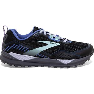 Brooks Cascadia 15 GTX Dames - Sportschoenen - Trail - zwart grijs wit blauw - maat: 38