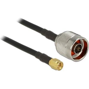 N (m) - SMA (m) kabel - CFD200/RF200 - 50 Ohm / zwart - 10 meter