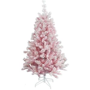 Teddy Pink kunstkerstboom - 180 cm - roze - Ø 97 cm - 658 tips - metalen voet