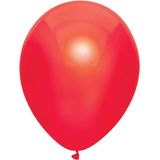 10x Rode metallic ballonnen 30 cm