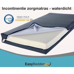 EasyBedden® Zorgmatras Matras - Incontinentie - Waterdicht - Medium Koudschuim HR45 - 160x200 - circa 16 cm - Anti Bacterieel - CertiPUR® en Oekotex gecertificeerd - 100 % Veilig