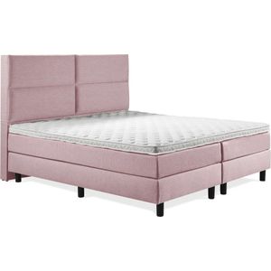 Boxspring Luxe 140x210 4 vlaks Oud Roze