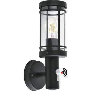 ApexArte® Buitenlamp met Bewegingssensor - Wandlamp Buiten - Tuinverlichting - Zwart