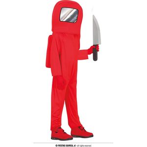 Fiestas Guirca - Kostuum Red Astronaut 5-6 jaar