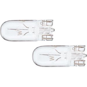 W5W T10 Warm wit - Stadslicht - Steeklampje auto - lamp - 12V 5W - 2 stuks - kentekenverlichting - binnenverlichting.