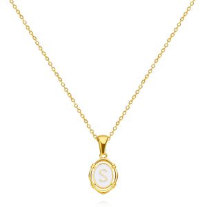 Letter ketting - Initiaal ketting - Goud - Letter S