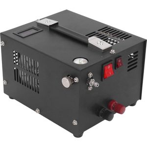 4500-psi hogedruk PCP Luchtcompressor DC12 V met olie-watervrije en ventilatorkoeling - 8 mm fitting voor PCP luchtgeweren en luchtpistolen