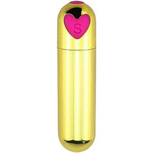 Intense mini vibrator met Turbo Vibraties voor vrouwen | Dildo | Krachtige vibraties | Massage | Vagina | 10 verschillende vibratiestanden | Gspot en Clitoris stimulator | Goud