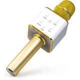 Technaxx BT-X31 Karaoke microfoon en stereo Bluetooth luidspreker Goud, Wit