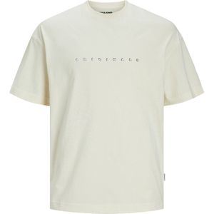 Jack & Jones T-shirt Joreaster Activity Tee Ss Crew Neck 12251966 Buttercream/org Mannen Maat - XL