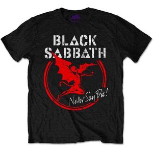 Black Sabbath - Archangel Never Say Die Heren T-shirt - M - Zwart