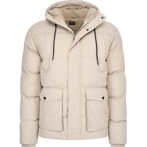 Cappuccino Italia - Heren Jas winter Moorland - Beige - Maat XXL