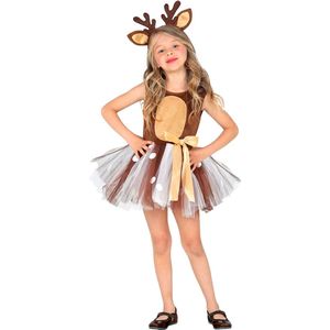 BOLO PARTY - Kleine rendier tutu kostuum voor meisjes - 110 (3-4 jaar)
