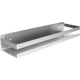 DOESS Keukenrek- Ophangbaar Keukenrek- Kruidenrek-Ophangbaar Kruidenrek- Keukenkast Organiser- Kruidenrek Voor Kruidenpotjes- Rek Voor Zeeppompje- Wandrek- Keuken Organizer-RVS Keukenrek (Zilver, 50 CM)